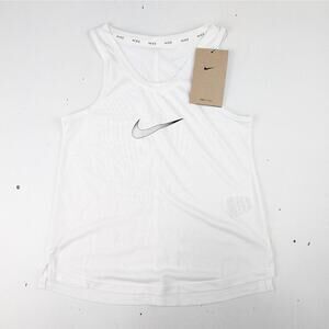 Nike Girls XS White/Black Athletic Tank Top